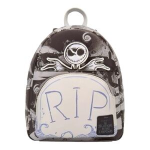 Loungefly The Nightmare Before Christmas Jack RIP Mini Backpack - NWT